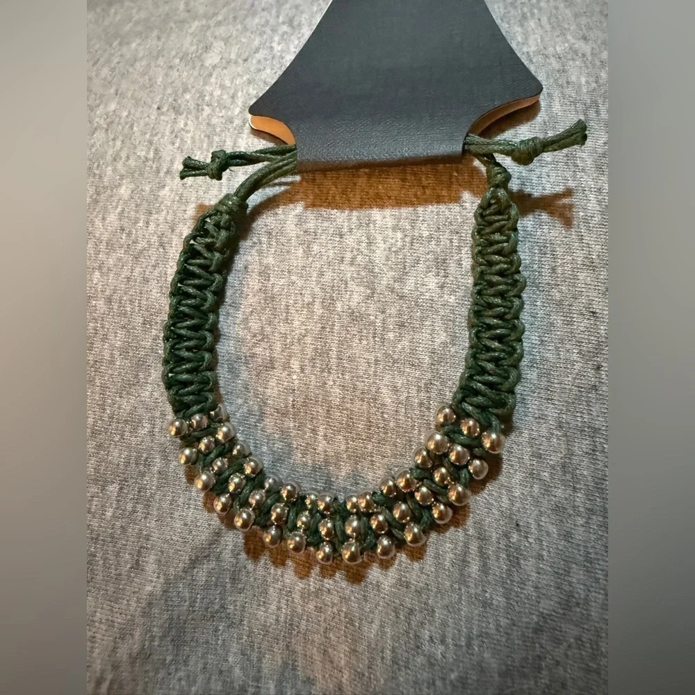 Green and Gold Beaded Bracelet NWT